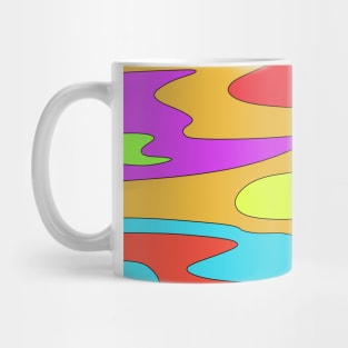 Rainbow clouds pattern Mug